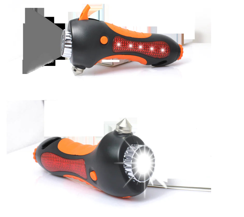Emergency Tool Kit: Cutter, Flashlight, Safety Belt