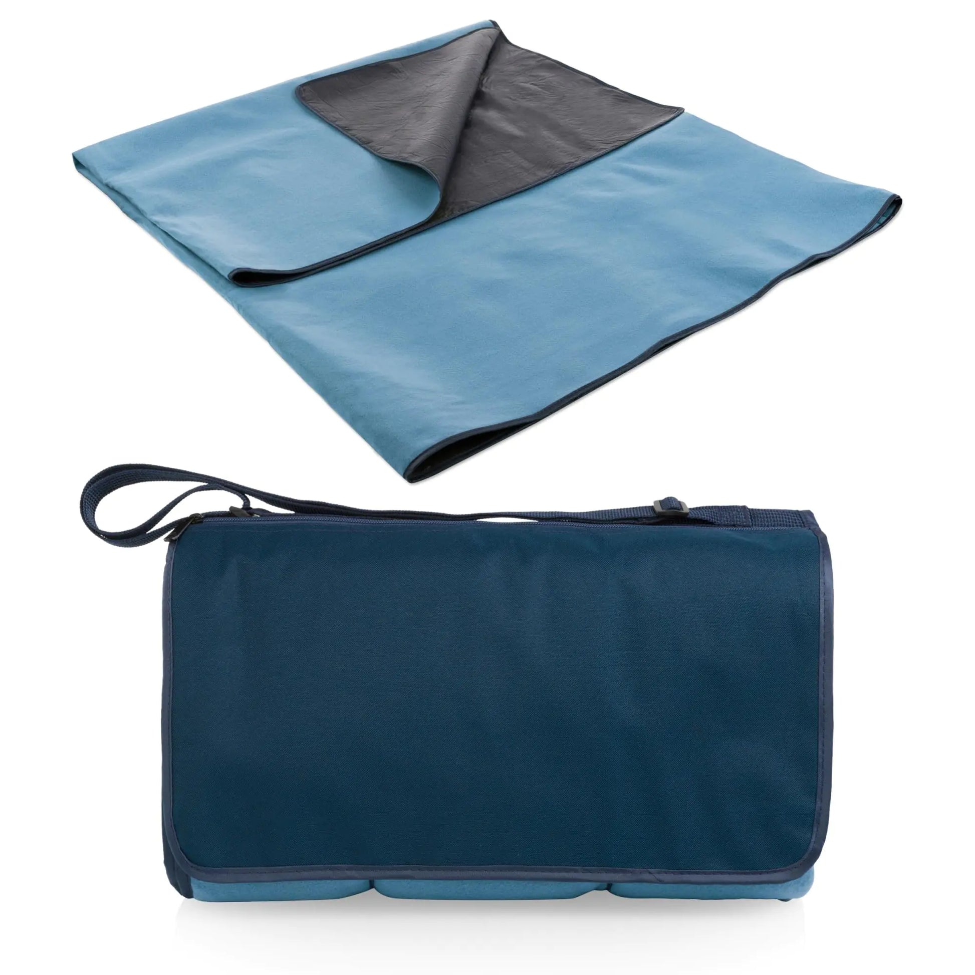 Picnic TIME Blanket Tote XL Outdoor Picnic Blanket Beach Blanket Camping Blanket (Dusty Blue)