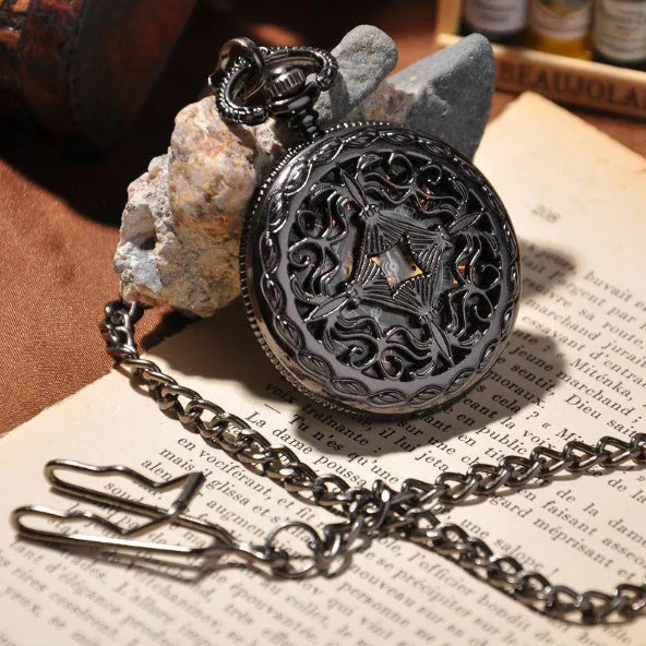 Classic Hollow Mechanical Pocket Watch (Vintage Style)