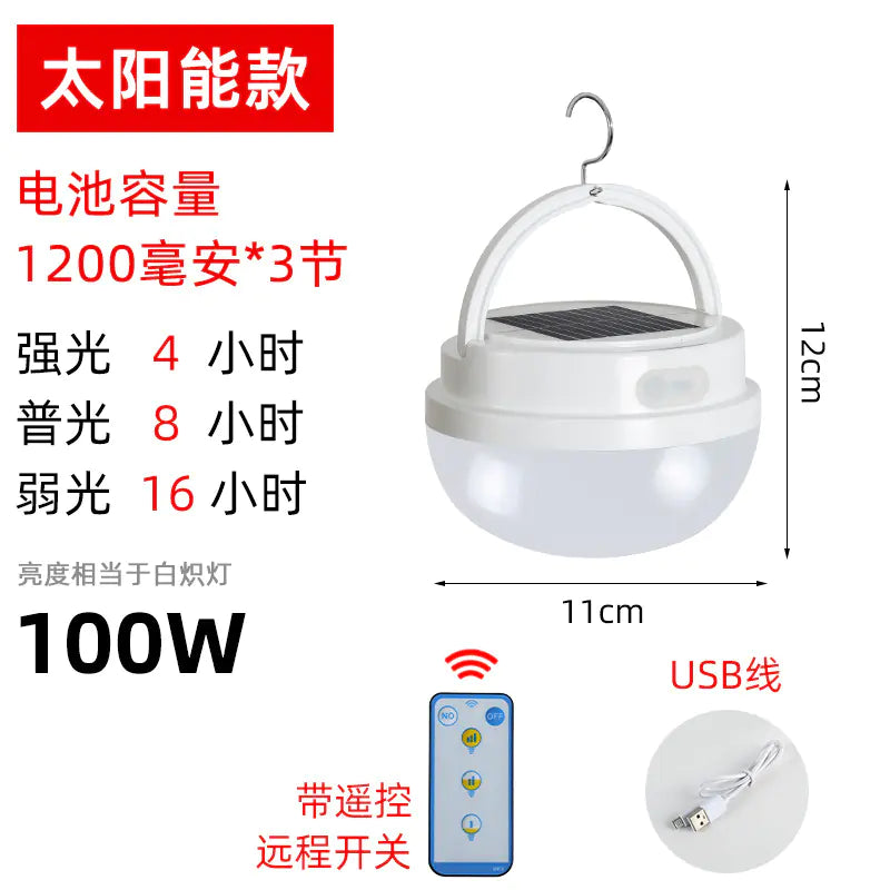 USB Rechargeable LED Camping Light for Outdoor Use