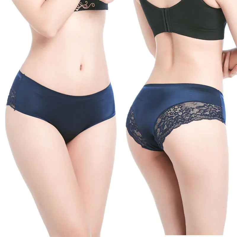 Sexy Ice Nylon Women's Lace Thong Panties
