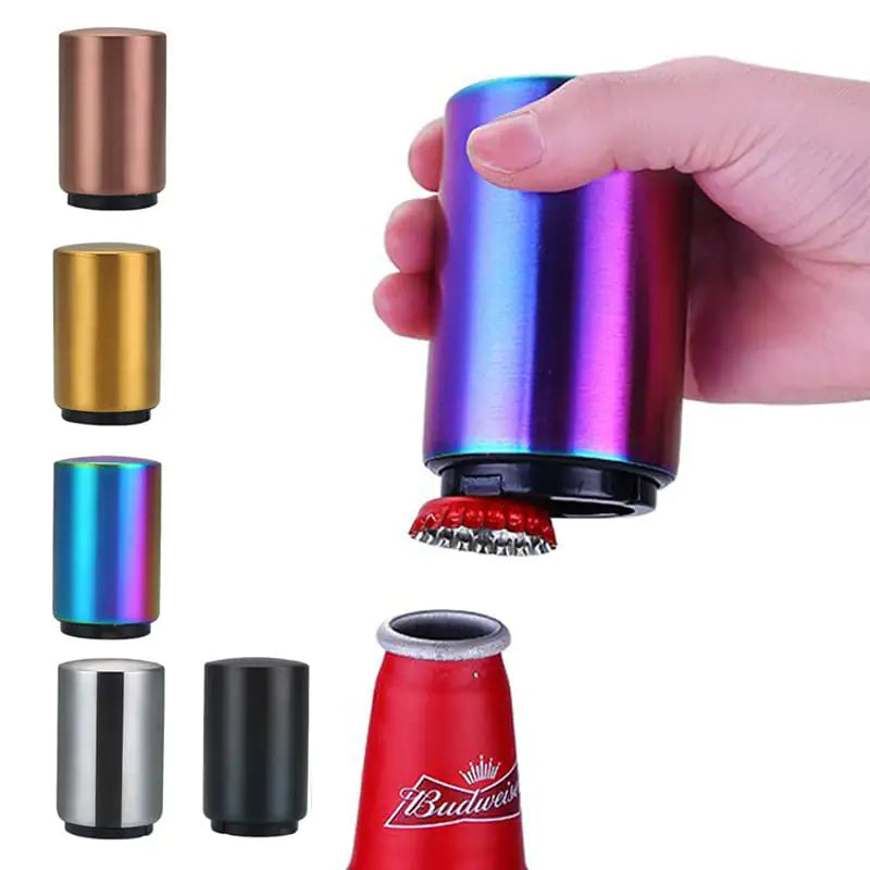 Portable Magnetic Beer Bottle Opener with Stainless Steel