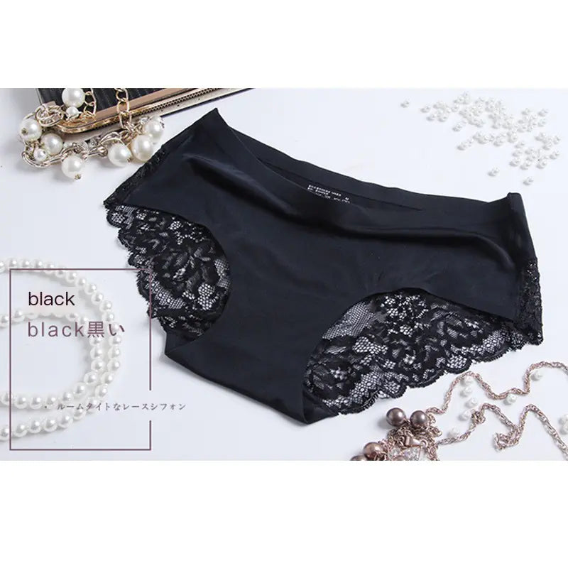 Sexy Ice Nylon Women's Lace Thong Panties