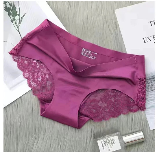 Sexy Ice Nylon Women's Lace Thong Panties
