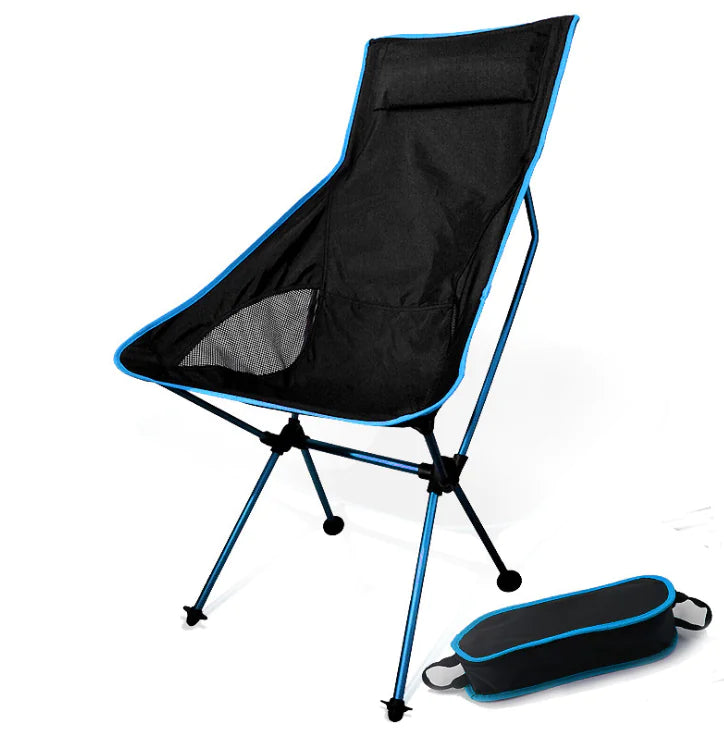 Portable High-Back Aluminum Folding Beach Chair