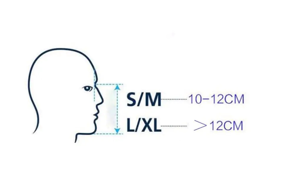 Dry Snorkel Mask with Nose Breathing System