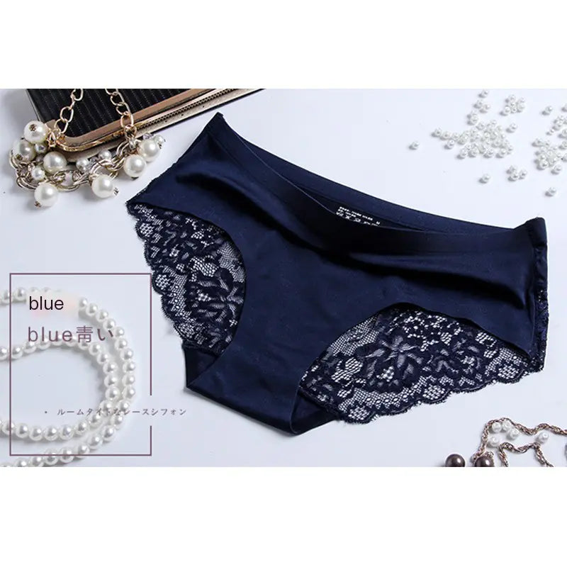 Sexy Ice Nylon Women's Lace Thong Panties