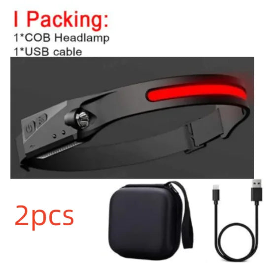 COB LED Rechargeable Headlamp