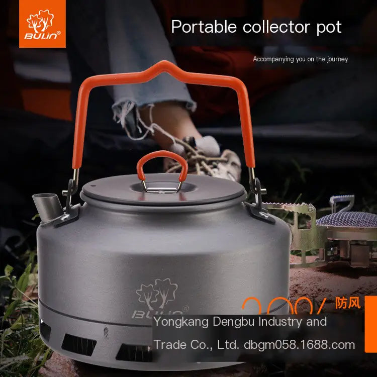 Portable Camping Kettle for Outdoor Tea Brewing