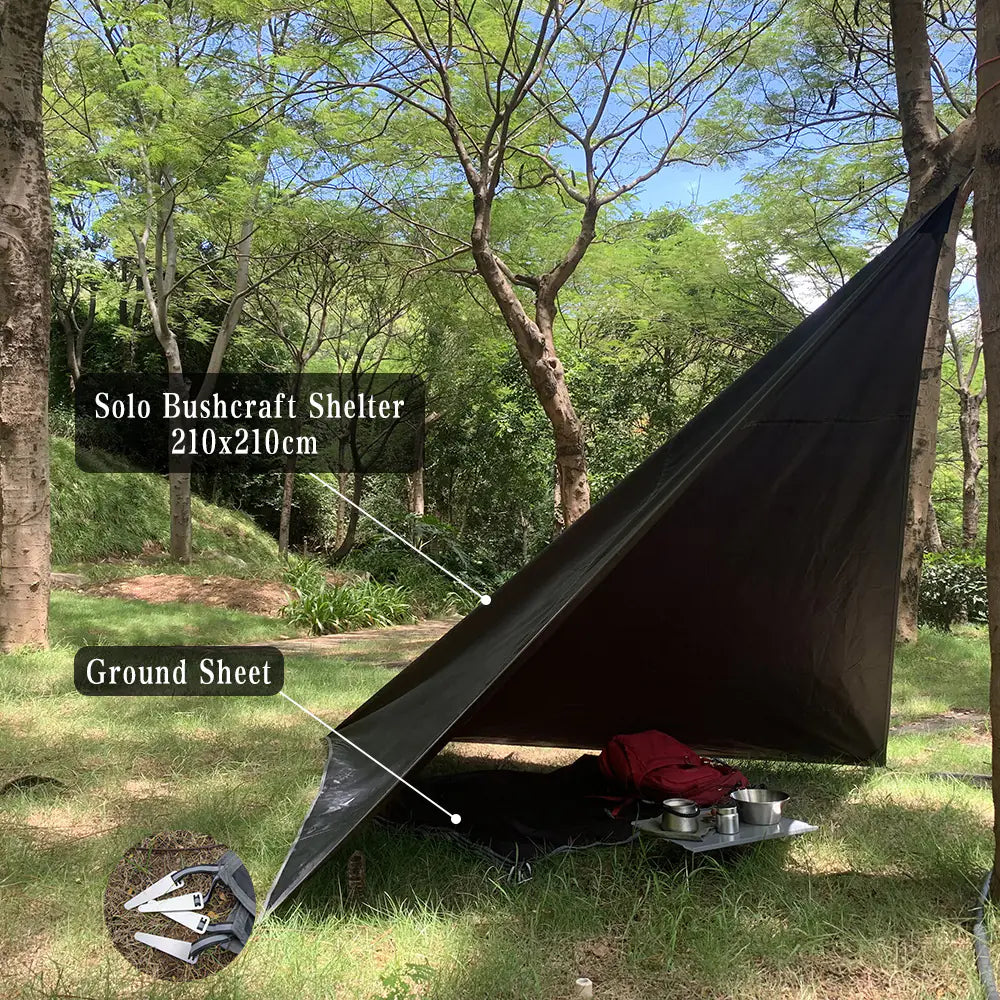 Outdoor Waterproof Ground Mat with Stakes for Camping
