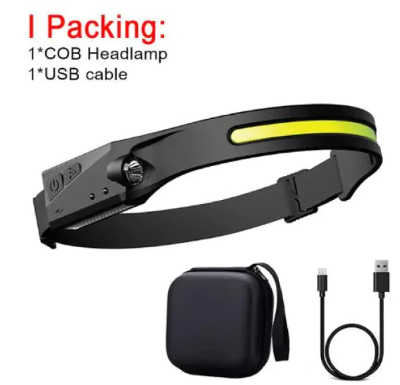 COB LED Rechargeable Headlamp