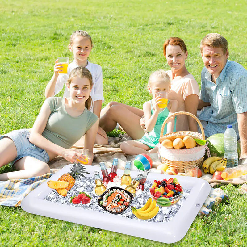 Inflatable Ice Bar Tray for Water Parties and Snacks