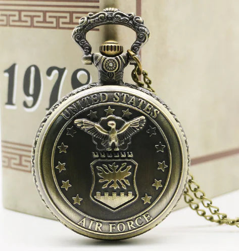 Quartz Pocket Watch in Antique Bronze Color