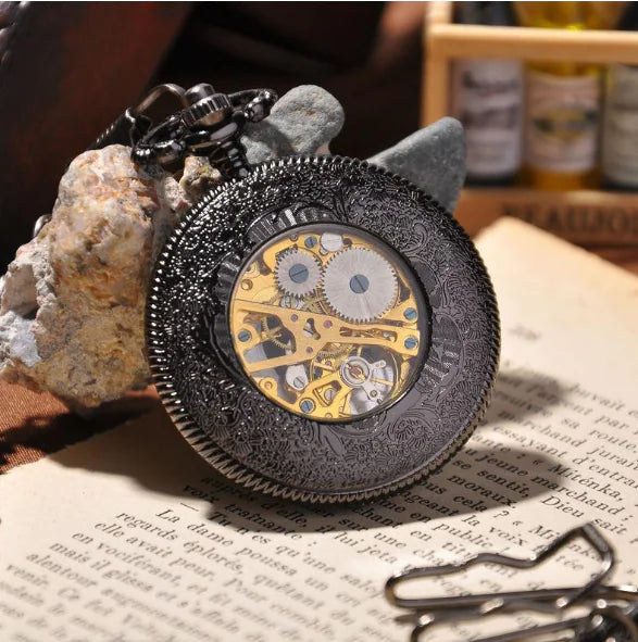 Classic Hollow Mechanical Pocket Watch (Vintage Style)