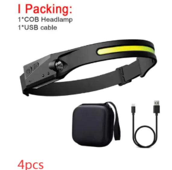 COB LED Rechargeable Headlamp
