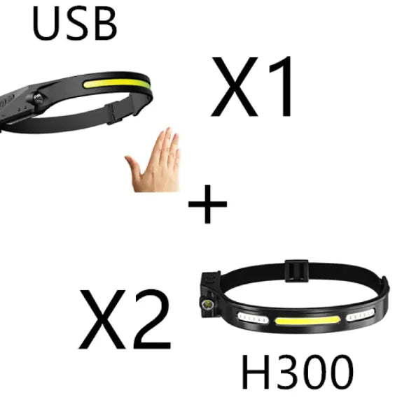 COB LED Rechargeable Headlamp
