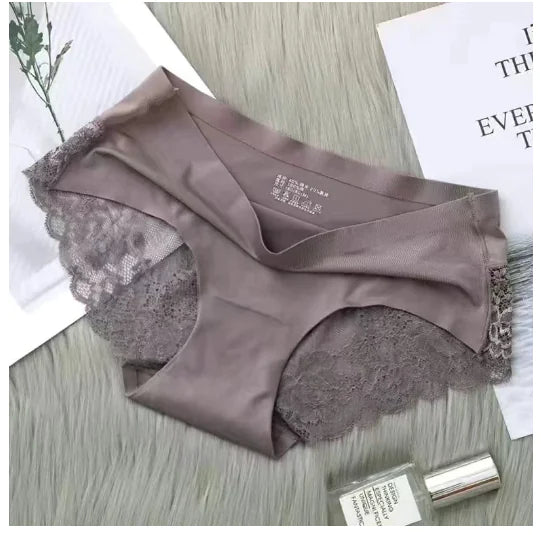 Sexy Ice Nylon Women's Lace Thong Panties