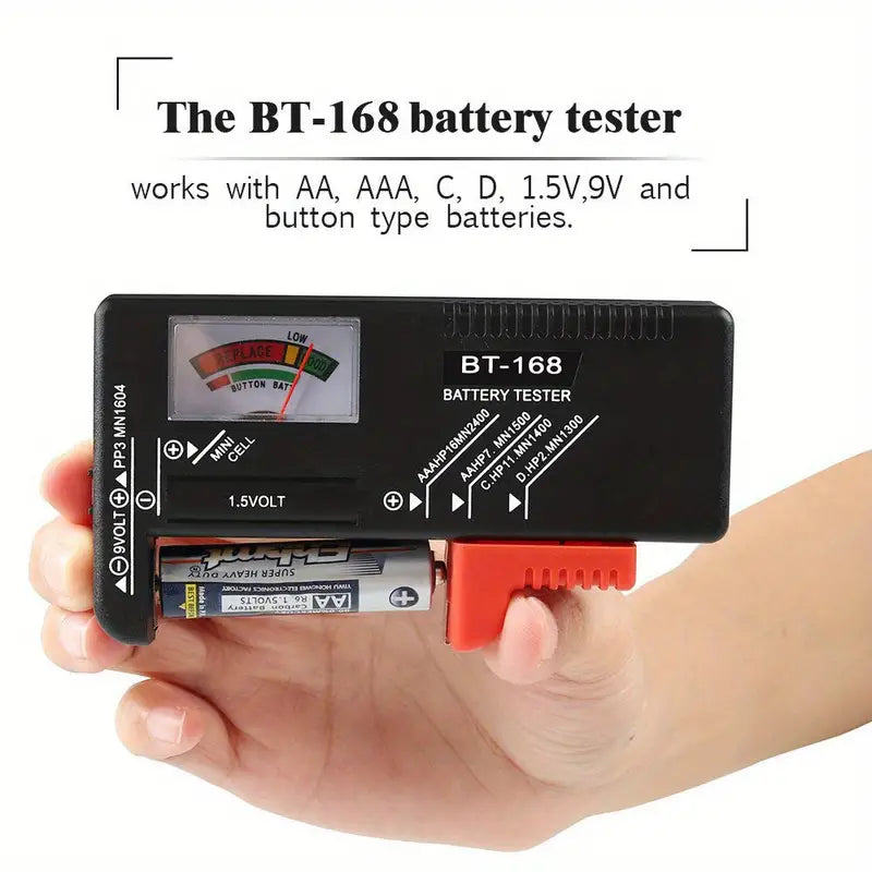 Universal Battery Tester for AAA AA C D 9V Batteries