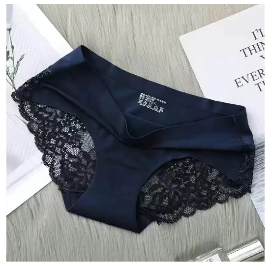 Sexy Ice Nylon Women's Lace Thong Panties