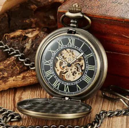 Quartz Watch, Vintage Mechanical Watch, Bronze Pocket Watch