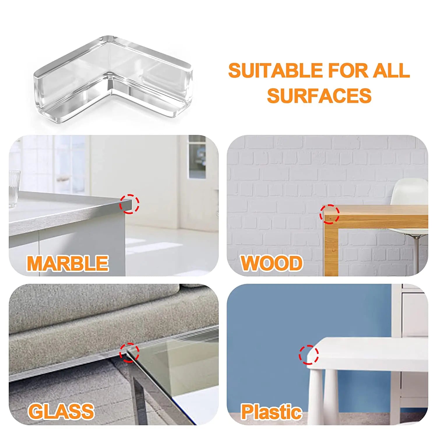 Baby Safety Silicone Table Corner Protectors