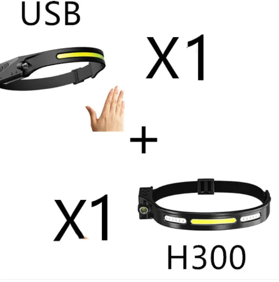 COB LED Rechargeable Headlamp