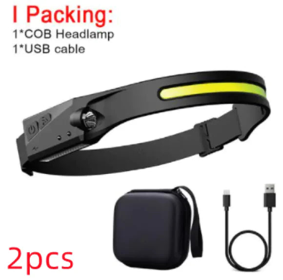 COB LED Rechargeable Headlamp