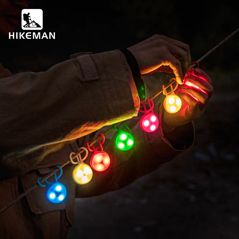 Outdoor LED Camping Light with Silicone Tarp Rope