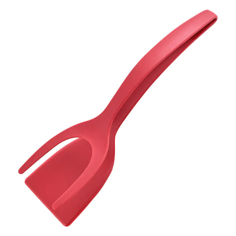 Silicone Egg Frying Spatula, 2-in-1 Turner and Tongs