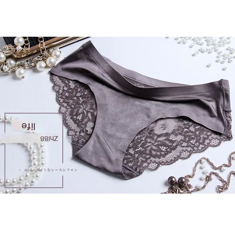 Sexy Ice Nylon Women's Lace Thong Panties