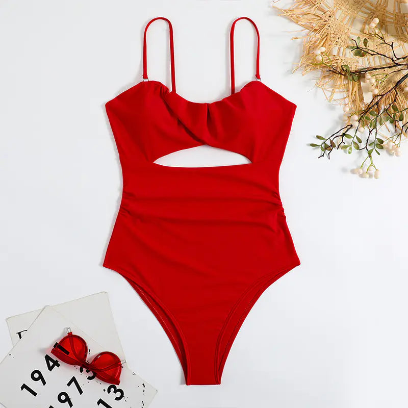 2023 Women's Multicolor Lace One-Piece Bikini Swimwear