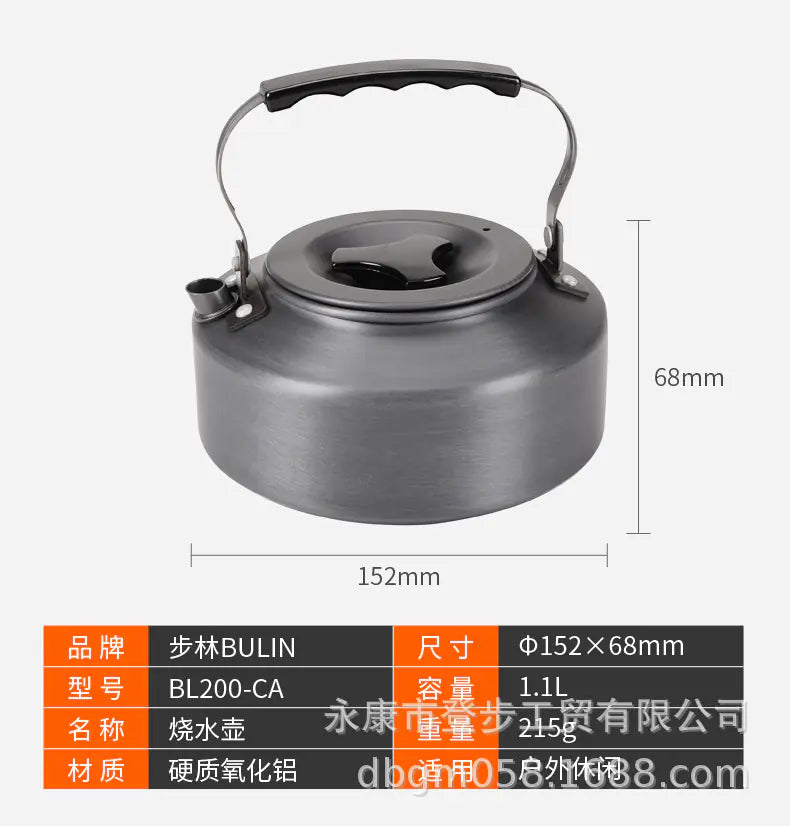 Portable Camping Kettle for Outdoor Tea Brewing